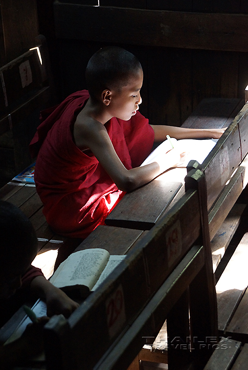 Studying, Inwa (Myanmar)